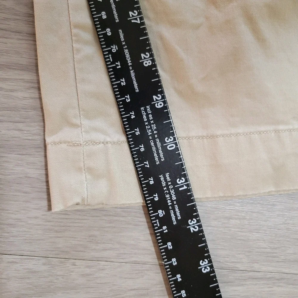 POLO RALPH LAUREN BEDFORD CHINO PANTS MENS 40X31.5 KHAKI TAN FLAT FRONT COTTON
